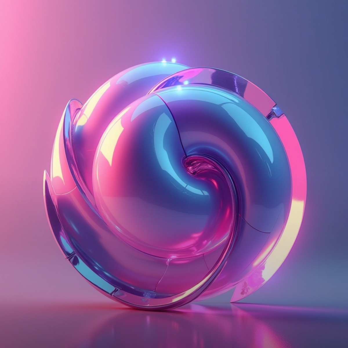 Futuristic 3D shapes background generated by ezfly